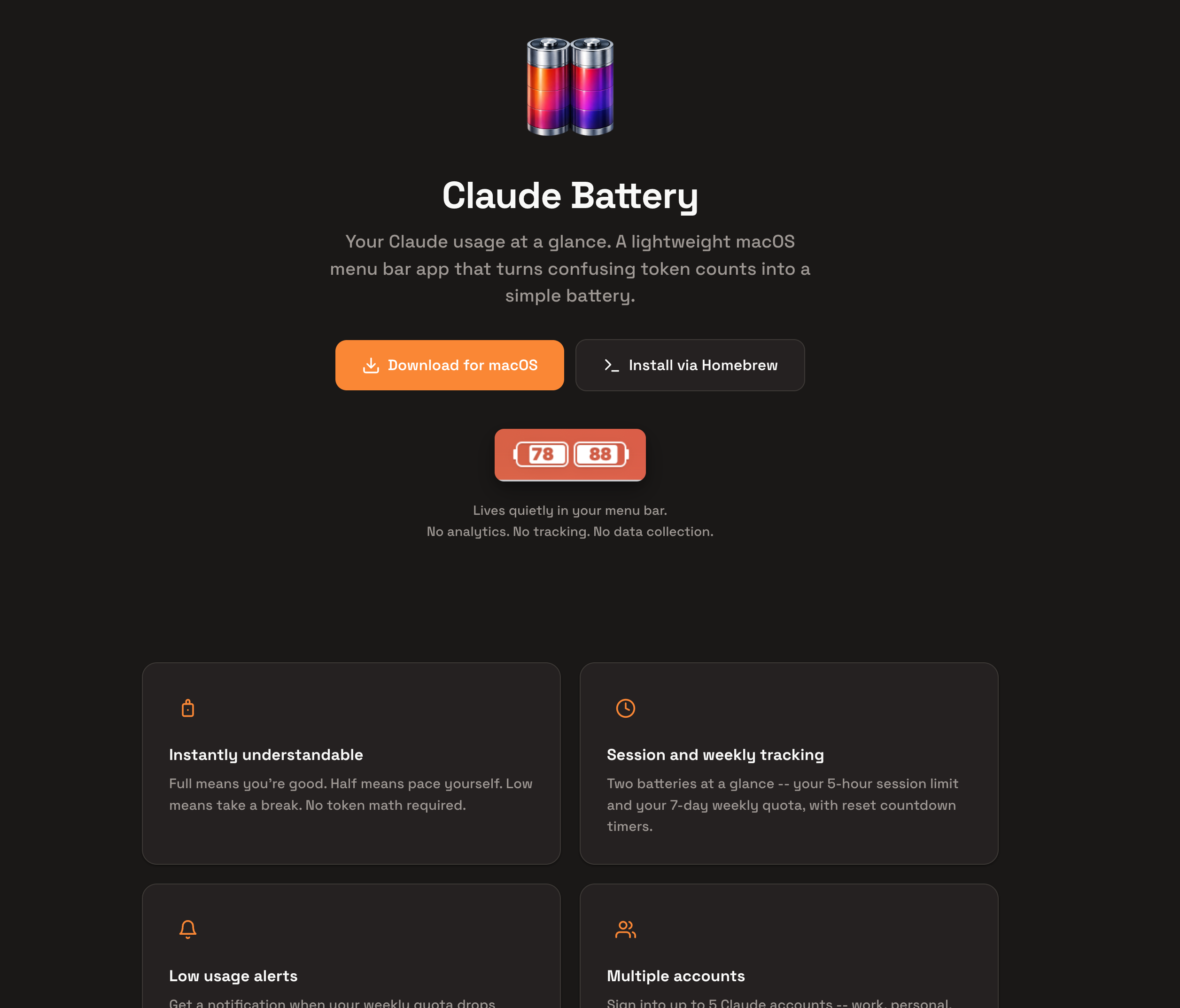 Claude Battery